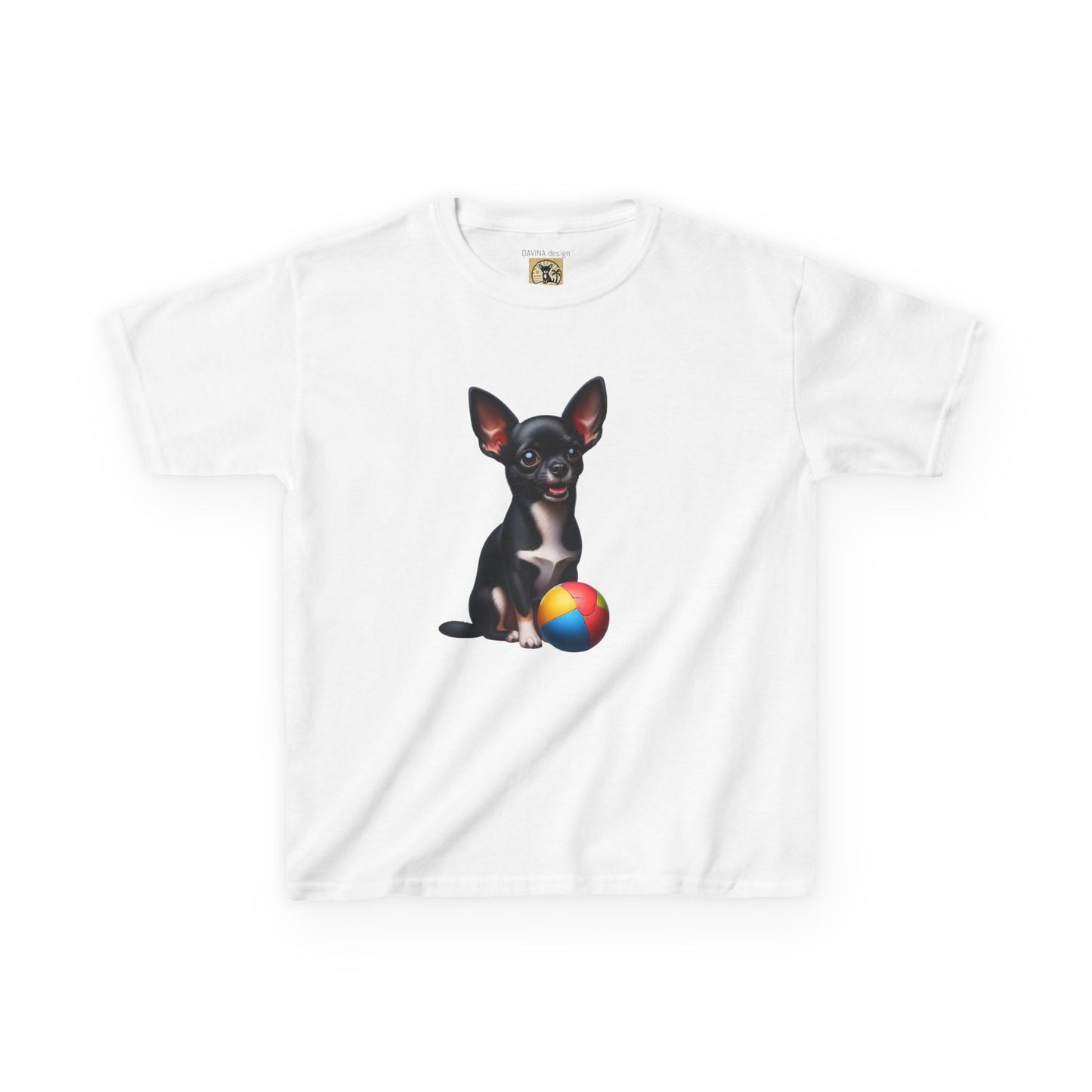 Camiseta de algodón pesado para niños