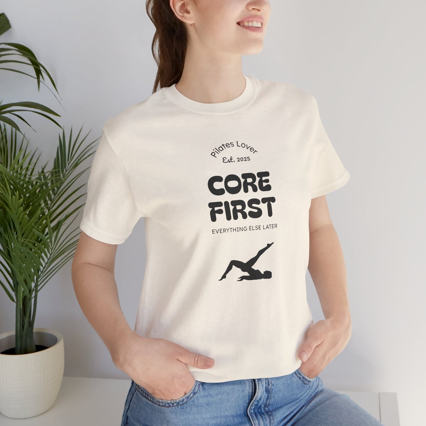 Pilates T-shirt for Women- Unisex Jersey Short Sleeve Tee