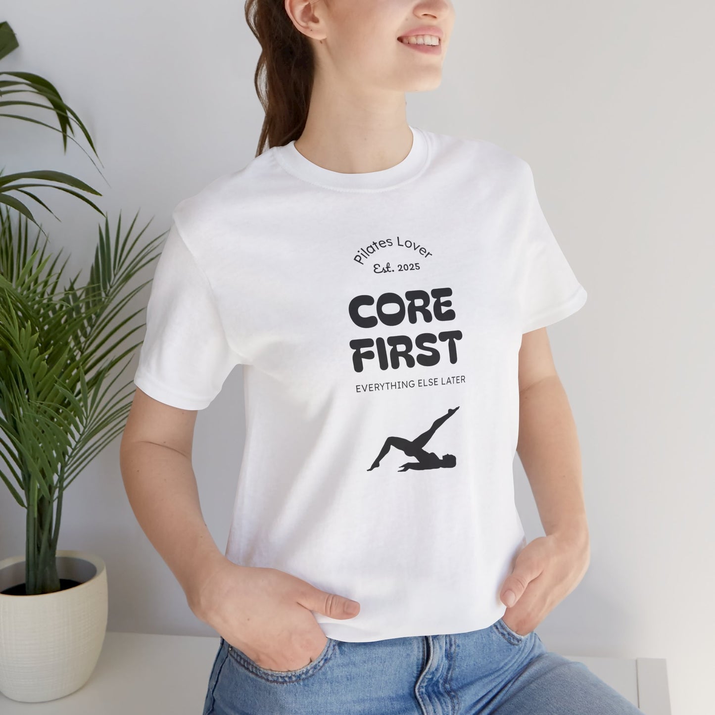 Pilates T-shirt for Women- Unisex Jersey Short Sleeve Tee